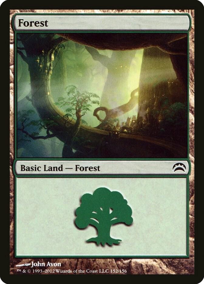 Forest 152 card from Planechase 2012