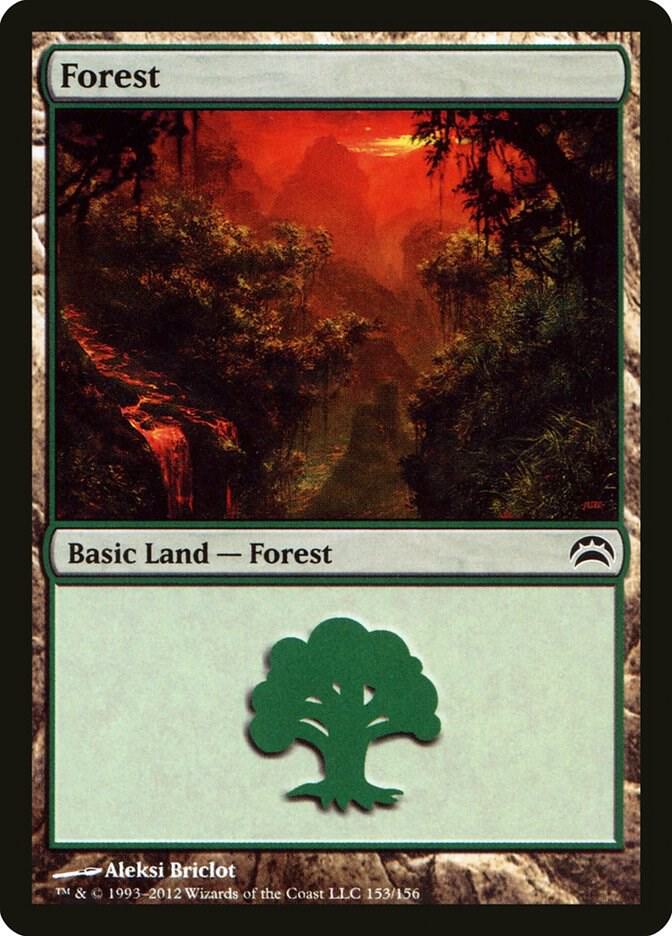 Forest 153 card from Planechase 2012