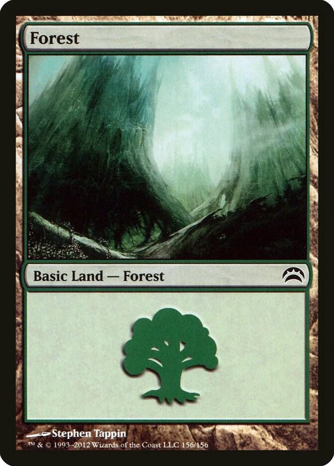 Forest 156 card from Planechase 2012