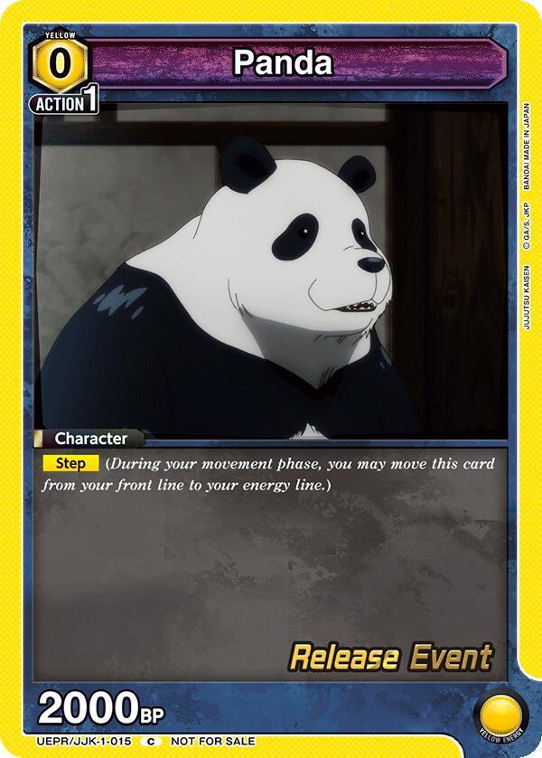 Panda UEPR/JJK-1-015 card from UE03BT: Jujutsu Kaisen Release Event Cards