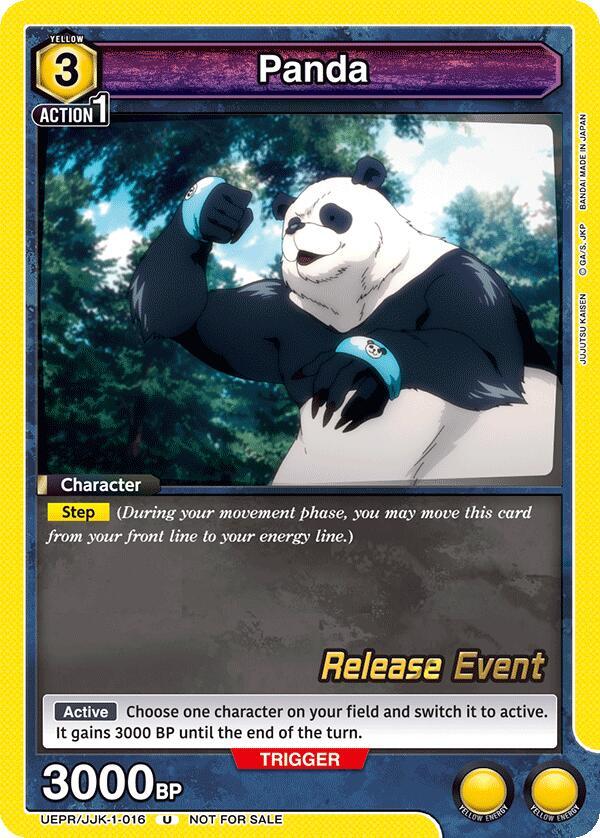 Panda UEPR/JJK-1-016 card from UE03BT: Jujutsu Kaisen Release Event Cards