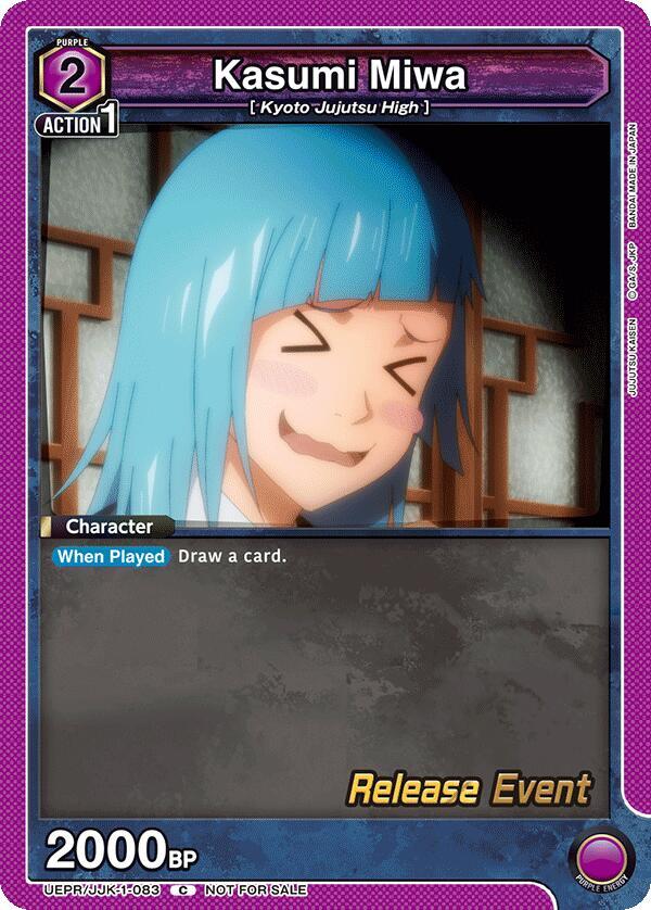 Kasumi Miwa UEPR/JJK-1-083 card from UE03BT: Jujutsu Kaisen Release Event Cards