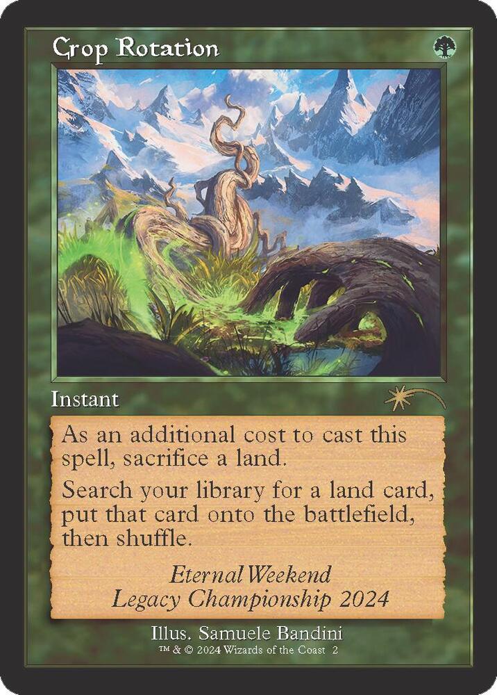 Crop Rotation (Retro Frame) (Eternal Weekend 2024 Promo) 2 card from Unique and Miscellaneous Promos
