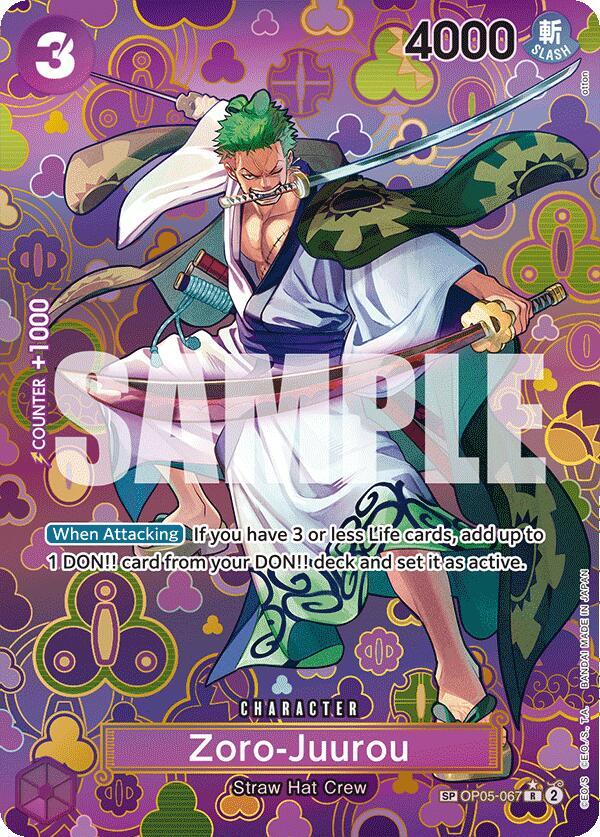 Zoro-Juurou (SP) OP05-067 card from Emperors in the New World
