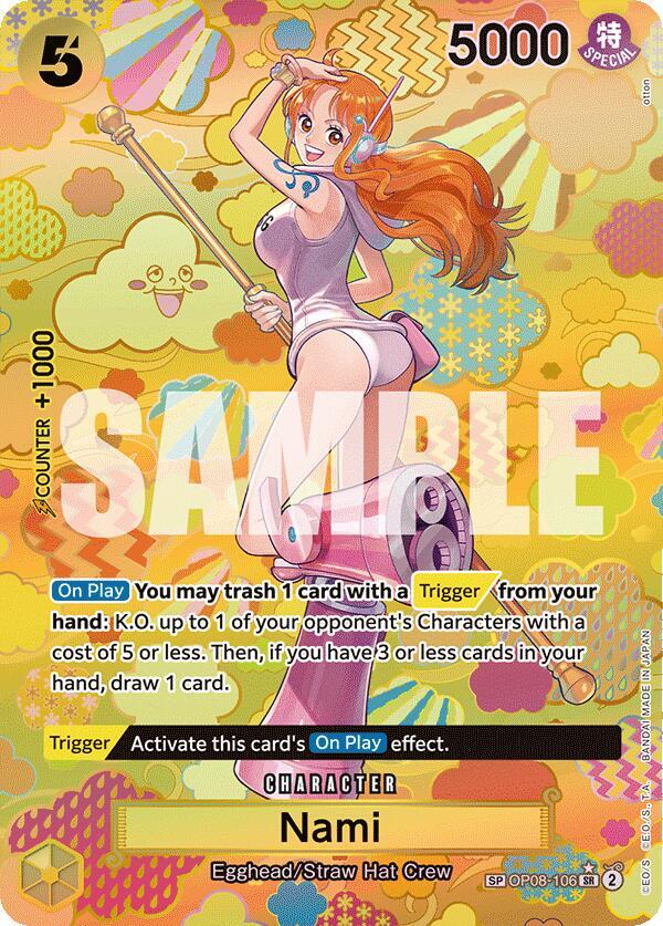 Nami (SP) OP08-106 card from Emperors in the New World