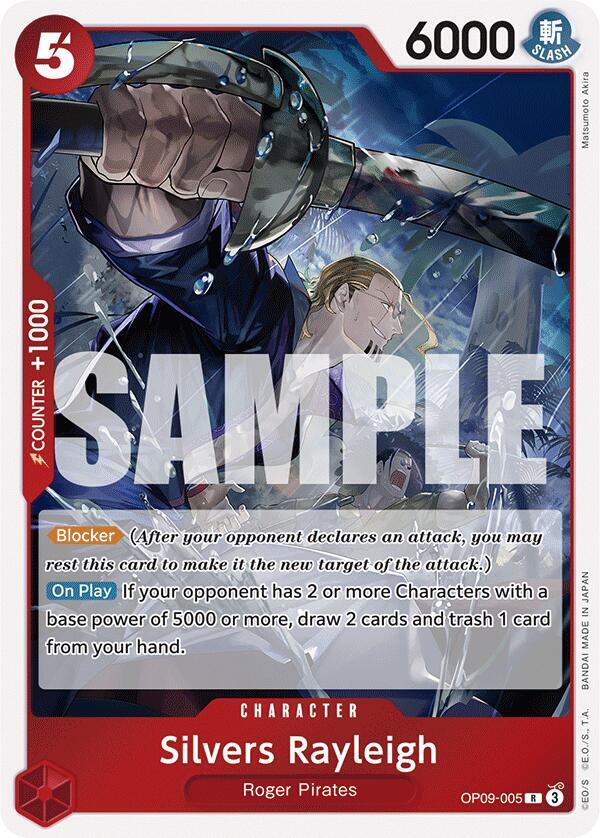 Silvers Rayleigh OP09-005 card from Emperors in the New World