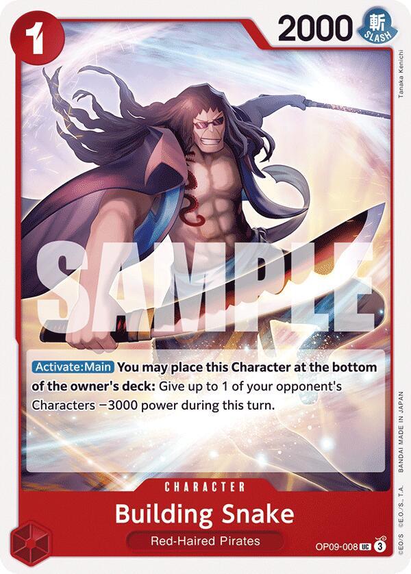 Building Snake OP09-008 card from Emperors in the New World
