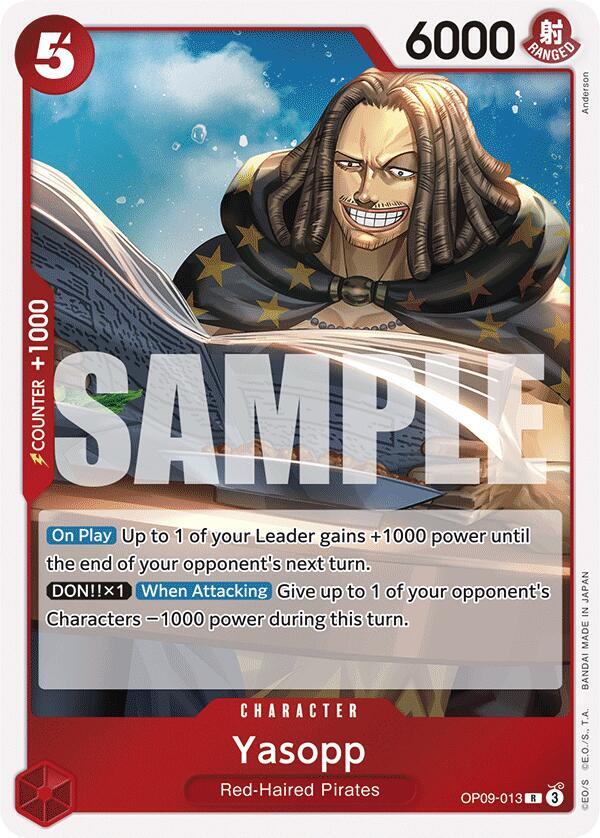 Yasopp OP09-013 card from Emperors in the New World