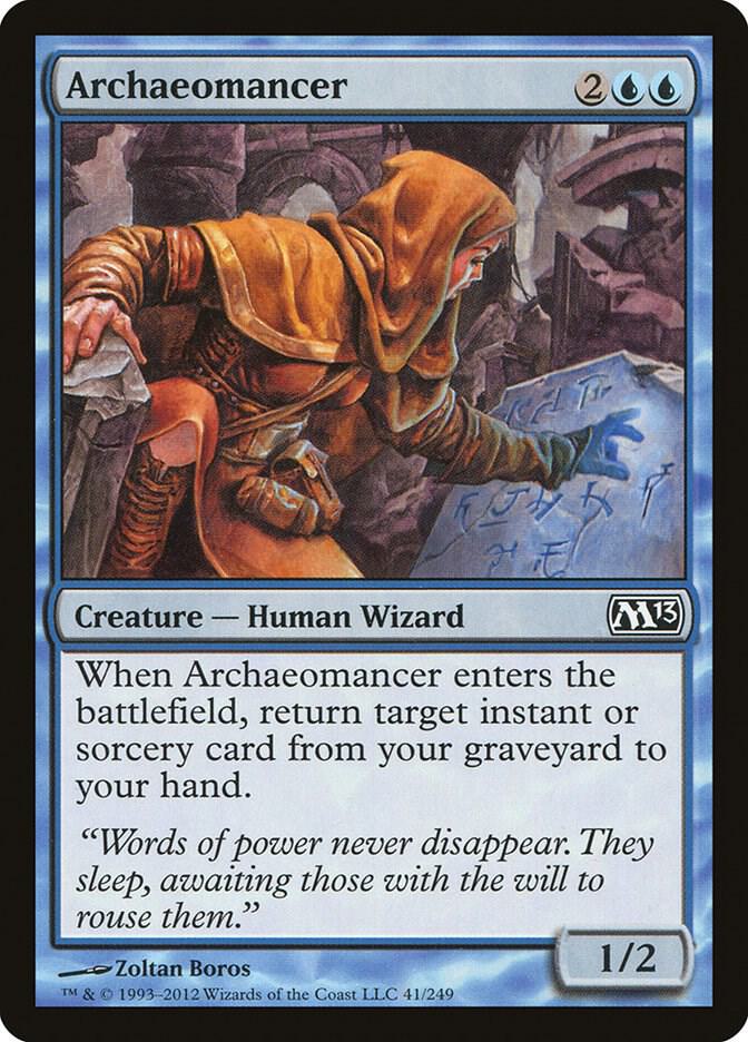 Archaeomancer 41 card from Magic 2013 (M13)