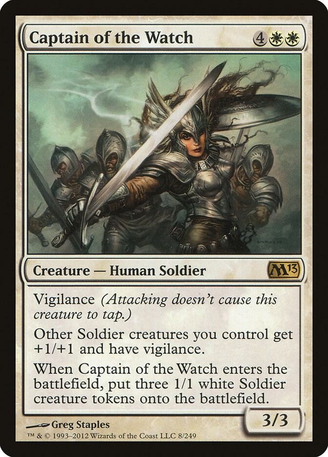 Captain of the Watch 8 card from Magic 2013 (M13)