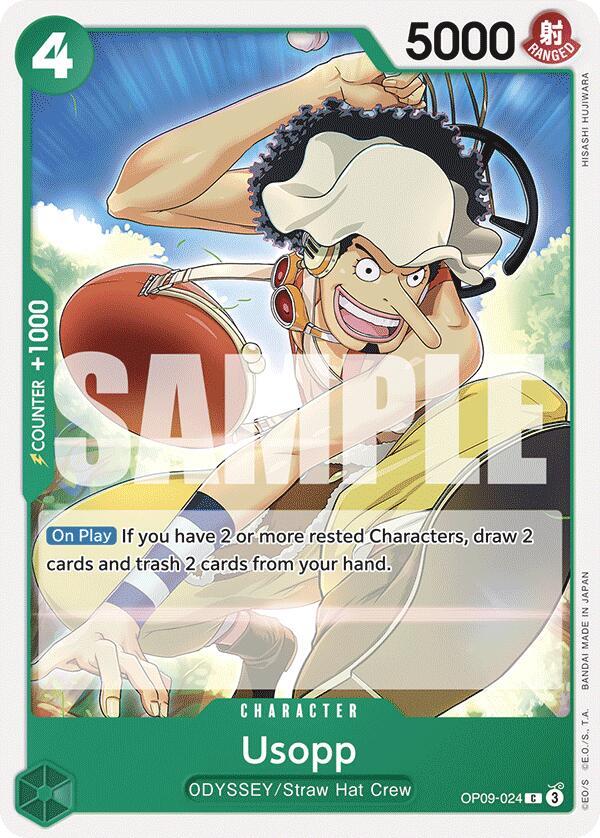 Usopp OP09-024 card from Emperors in the New World