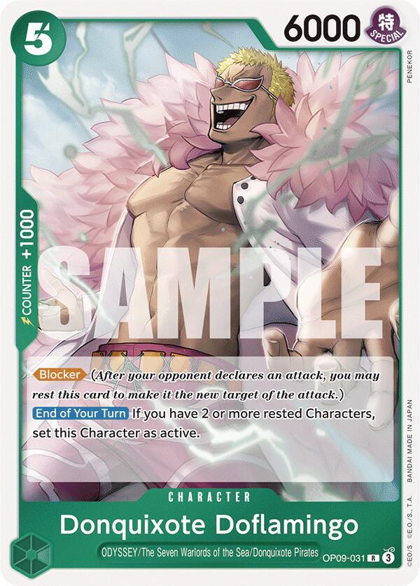 Donquixote Doflamingo OP09-031 card from Emperors in the New World