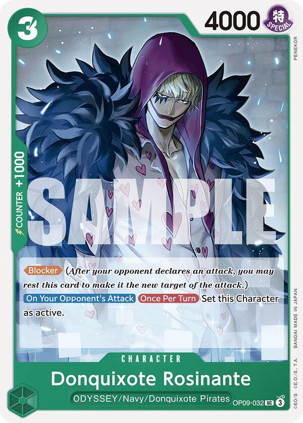 Donquixote Rosinante OP09-032 card from Emperors in the New World