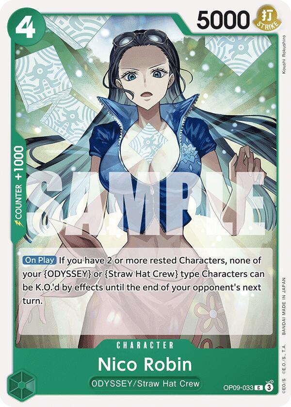 Nico Robin OP09-033 card from Emperors in the New World