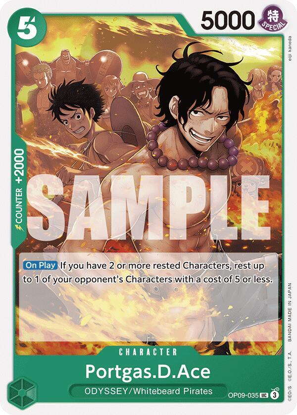 Portgas.D.Ace OP09-035 card from Emperors in the New World