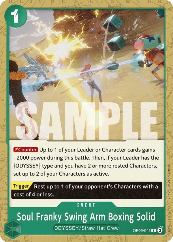 Soul Franky Swing Arm Boxing Solid OP09-041 card from Emperors in the New World