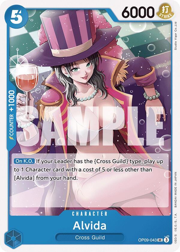 Alvida OP09-043 card from Emperors in the New World