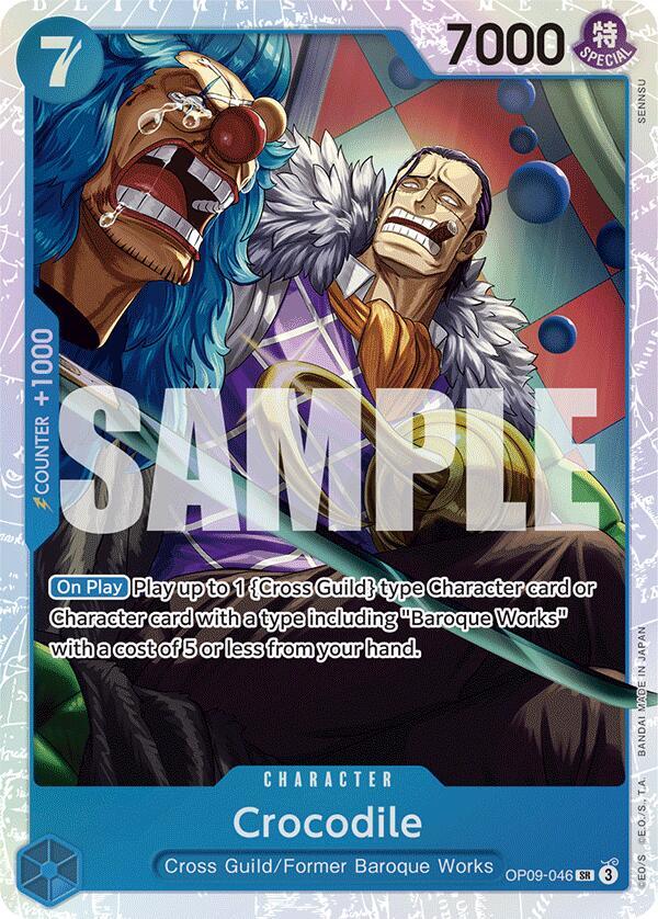 Crocodile OP09-046 card from Emperors in the New World
