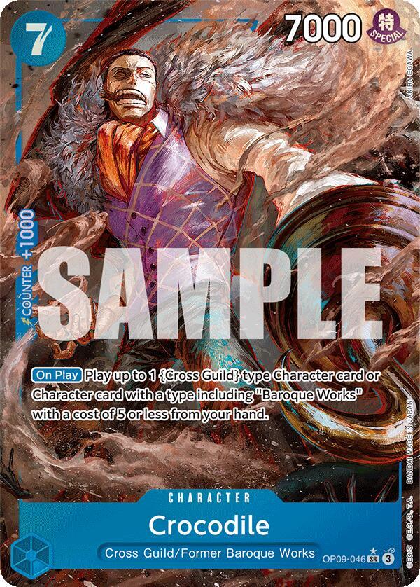 Crocodile (Parallel) OP09-046 card from Emperors in the New World
