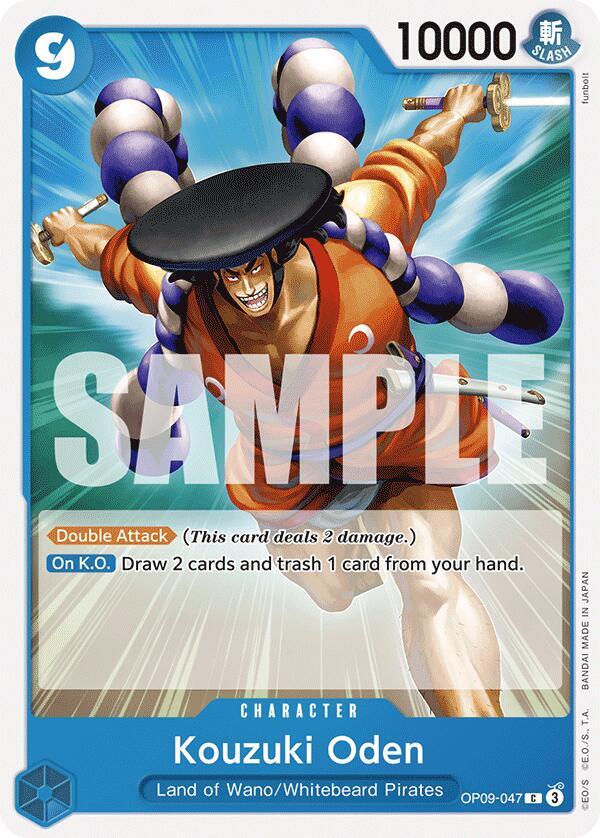 Kouzuki Oden OP09-047 card from Emperors in the New World