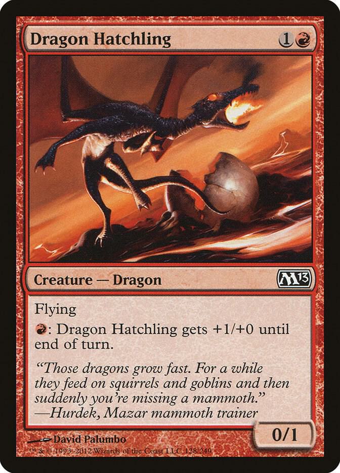 Dragon Hatchling 128 card from Magic 2013 (M13)