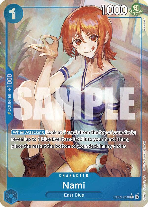 Nami (Parallel) OP09-050 card from Emperors in the New World