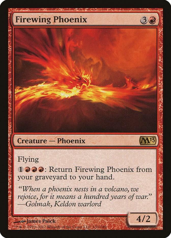 Firewing Phoenix 131 card from Magic 2013 (M13)