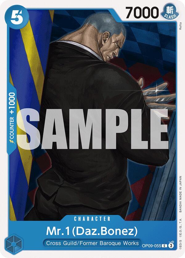 Mr.1(Daz.Bonez) OP09-055 card from Emperors in the New World