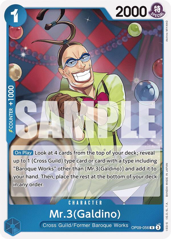 Mr.3(Galdino) OP09-056 card from Emperors in the New World