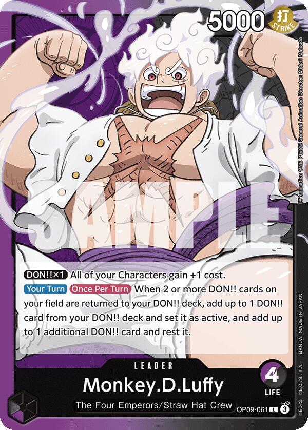 Monkey.D.Luffy OP09-061 card from Emperors in the New World