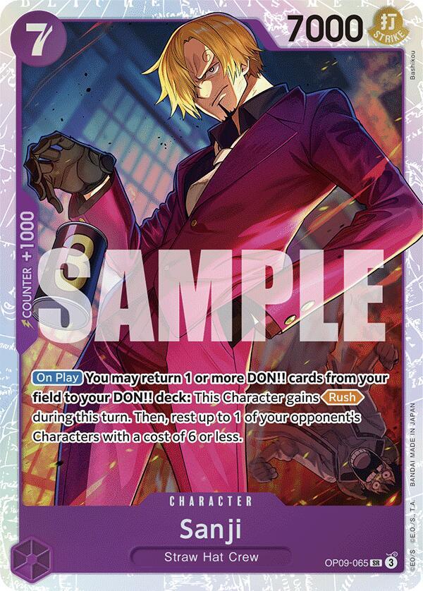 Sanji OP09-065 card from Emperors in the New World