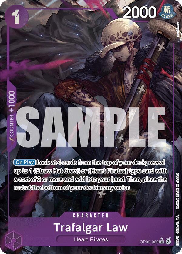 Trafalgar Law (Parallel) OP09-069 card from Emperors in the New World