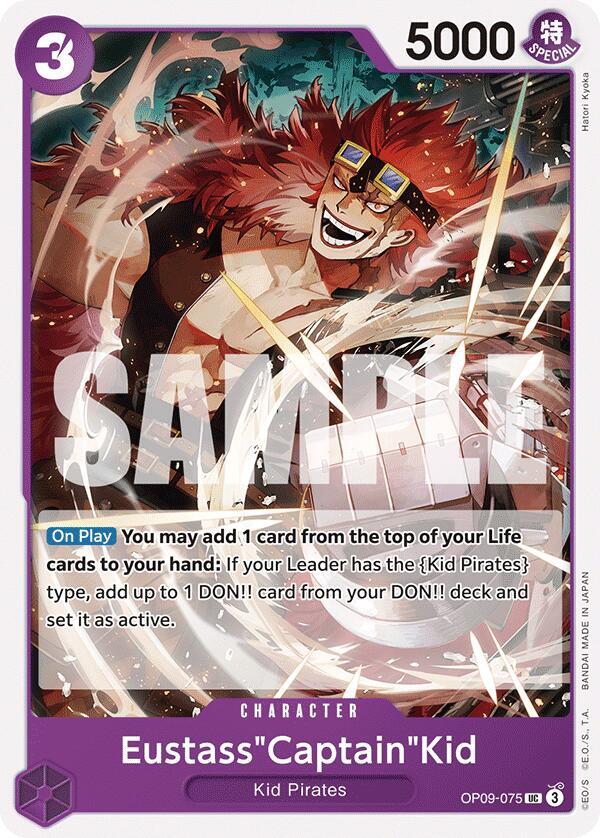 Eustass"Captain"Kid OP09-075 card from Emperors in the New World