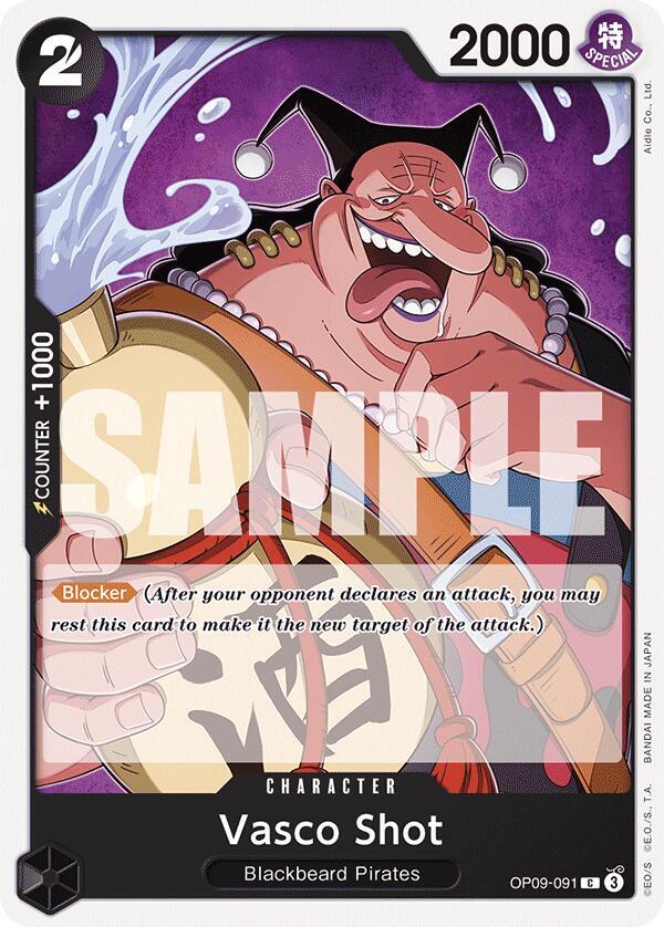 Vasco Shot OP09-091 card from Emperors in the New World