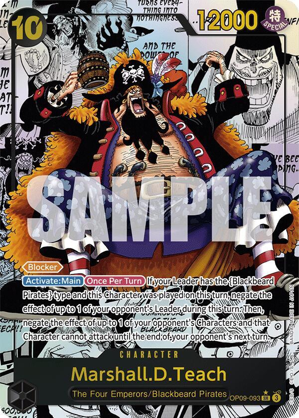 Marshall.D.Teach (Manga) OP09-093 card from Emperors in the New World