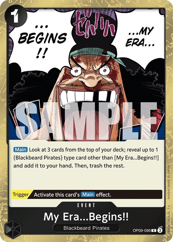 My Era...Begins!! OP09-096 card from Emperors in the New World