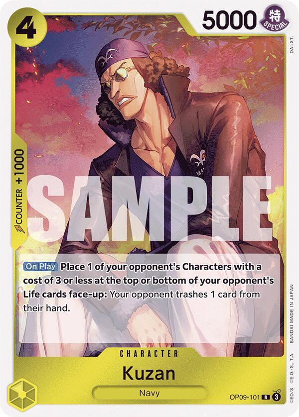 Kuzan OP09-101 card from Emperors in the New World