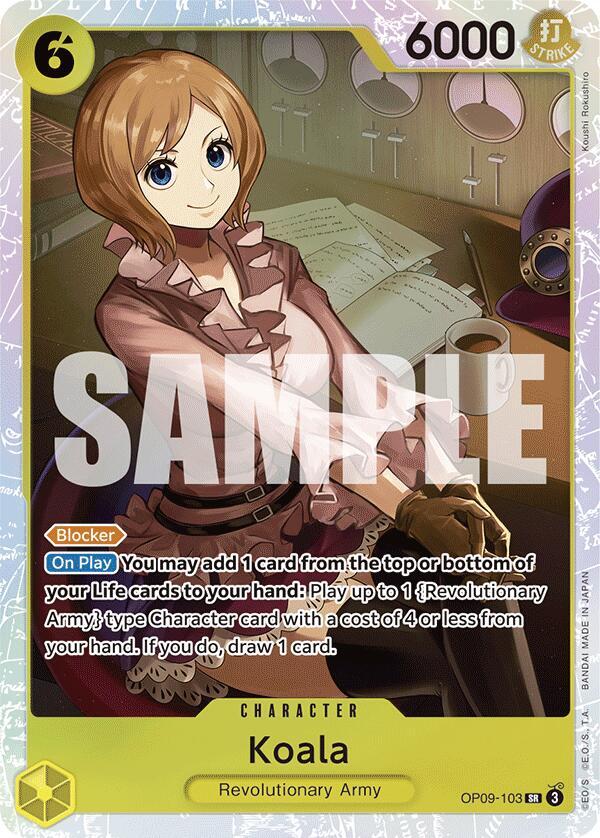 Koala OP09-103 card from Emperors in the New World