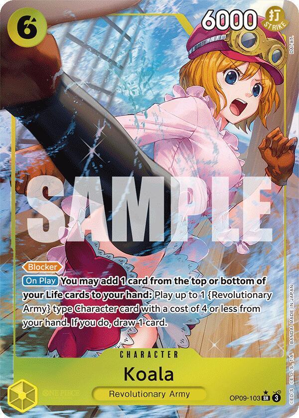 Koala (Parallel) OP09-103 card from Emperors in the New World