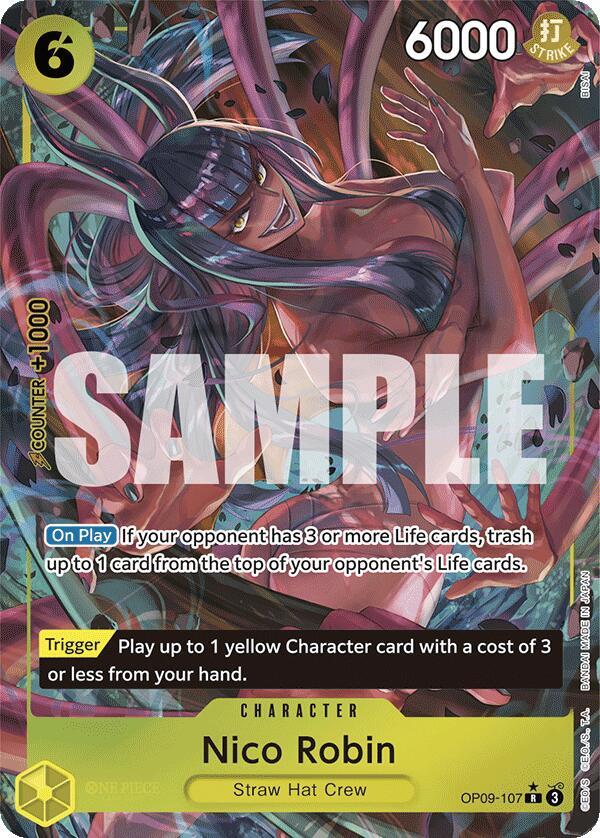 Nico Robin (Parallel) OP09-107 card from Emperors in the New World