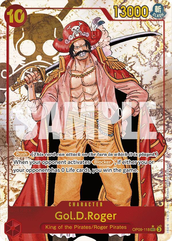 Gol.D.Roger (Alternate Art) OP09-118 card from Emperors in the New World