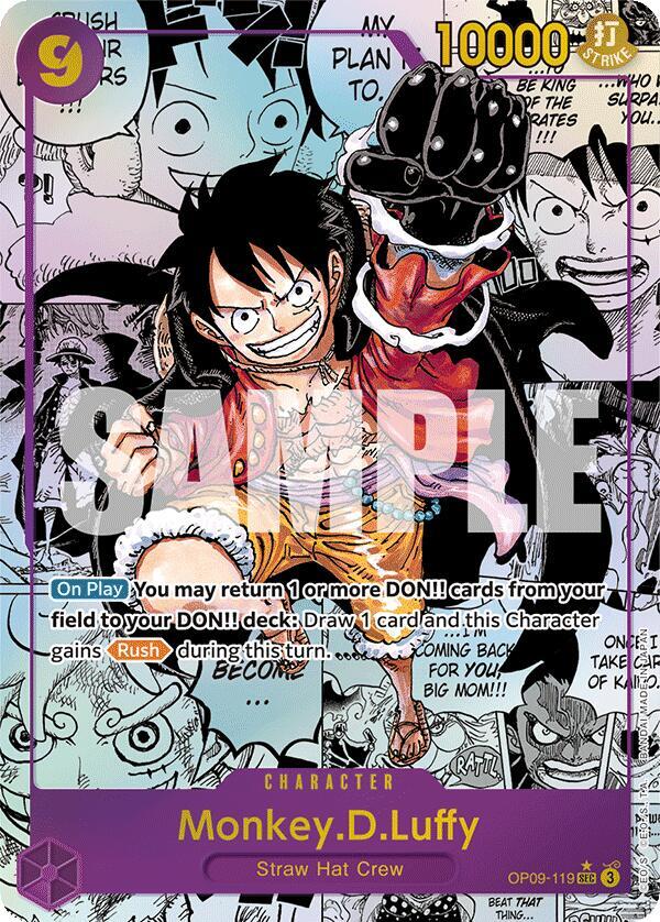 Monkey.D.Luffy (Manga) OP09-119 card from Emperors in the New World