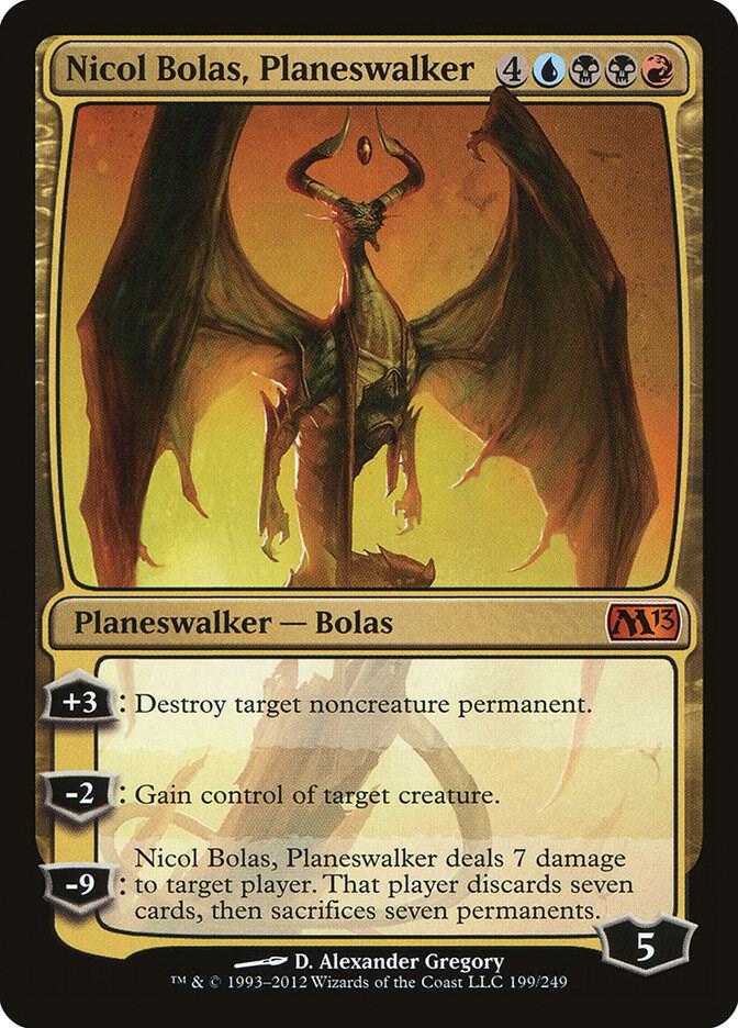 Nicol Bolas, Planeswalker 199 card from Magic 2013 (M13)
