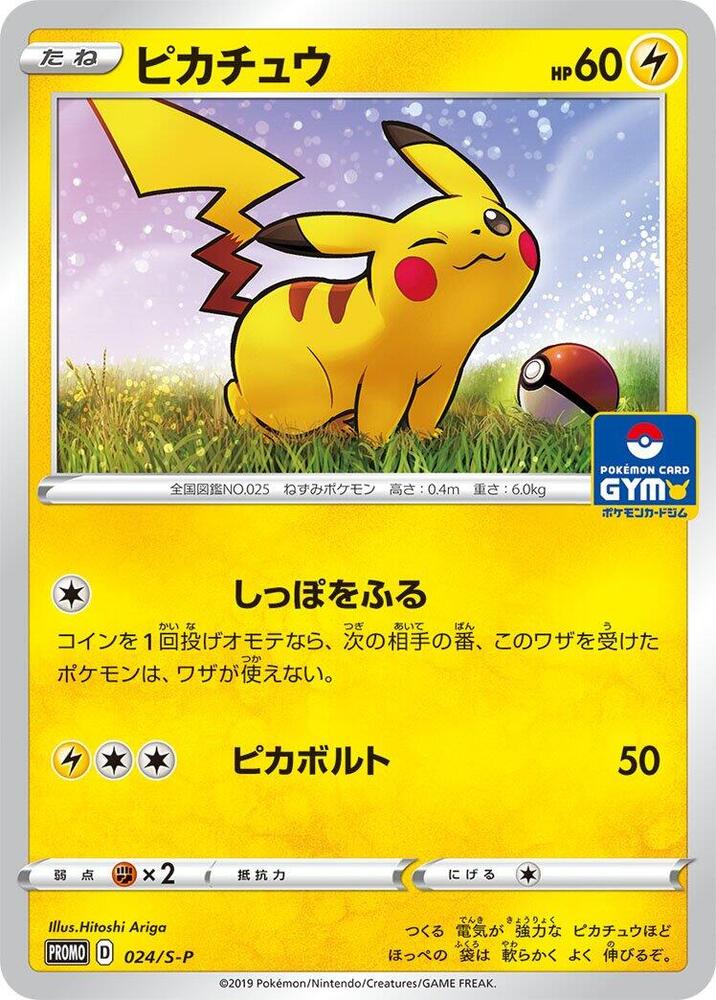 Pikachu 024/S-P card from S-P: Sword & Shield Promos