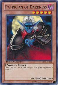 Patrician of Darkness GLD5-EN002 card from Gold Series: Haunted Mine