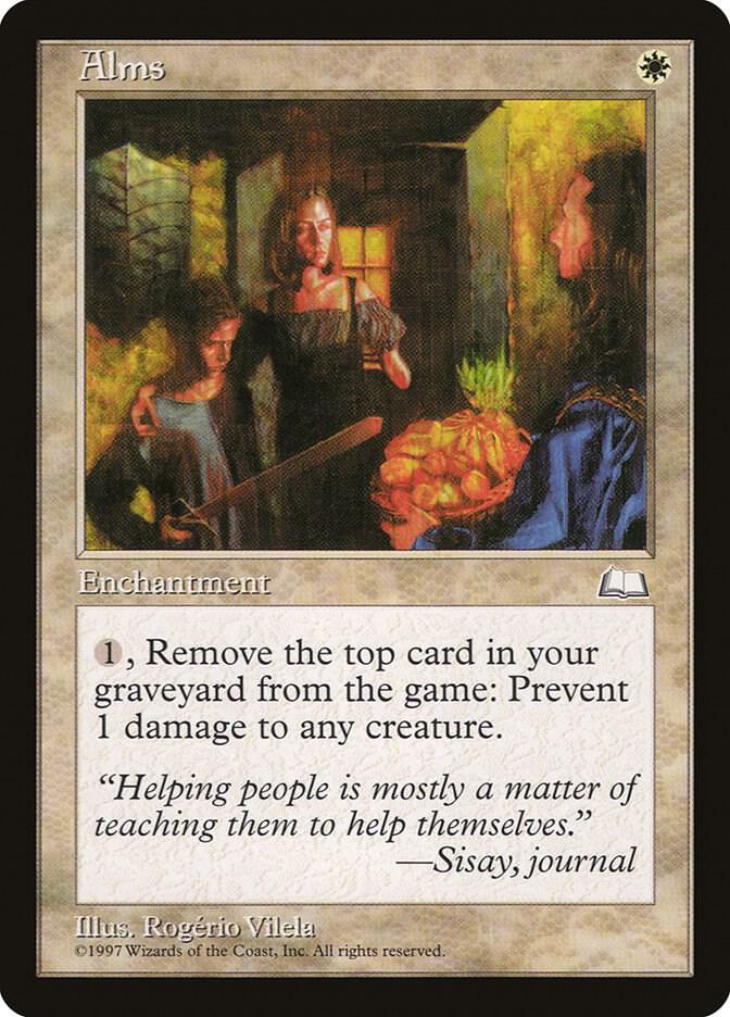 Alms card from Weatherlight
