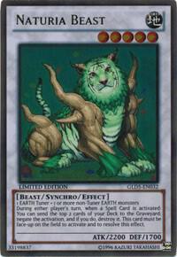 Naturia Beast GLD5-EN032 card from Gold Series: Haunted Mine