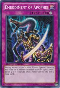 Embodiment of Apophis GLD5-EN050 card from Gold Series: Haunted Mine
