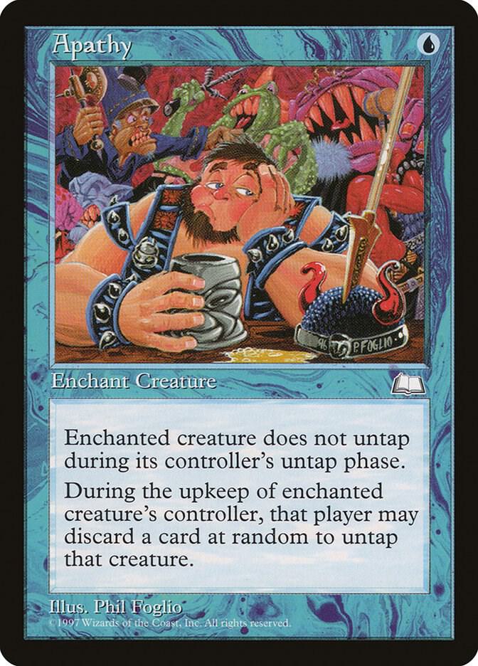 Apathy card from Weatherlight
