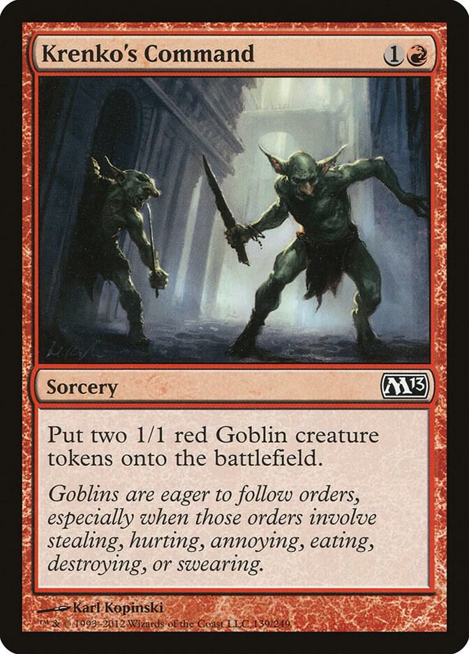 Krenko's Command 139 card from Magic 2013 (M13)